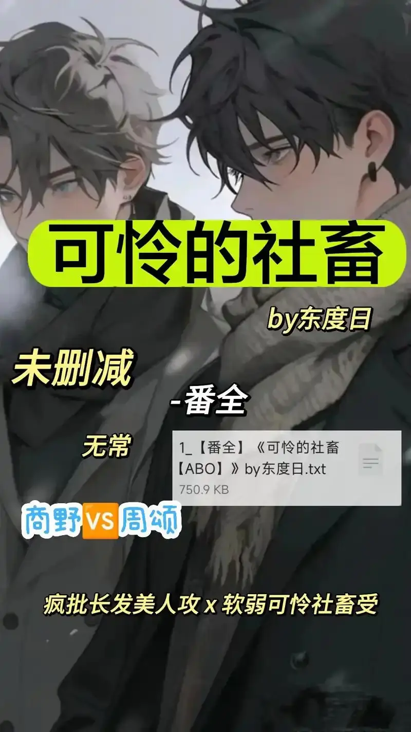 东度日作品《可怜的社畜》全文结局txt下载_高清网盘资源免费分享_未删减番外完整版_可怜的社畜全本TXT资源